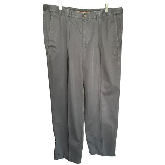 Haggar gray dress pants Select no-iron cotton 36 x 30 - Picture 1 of 6